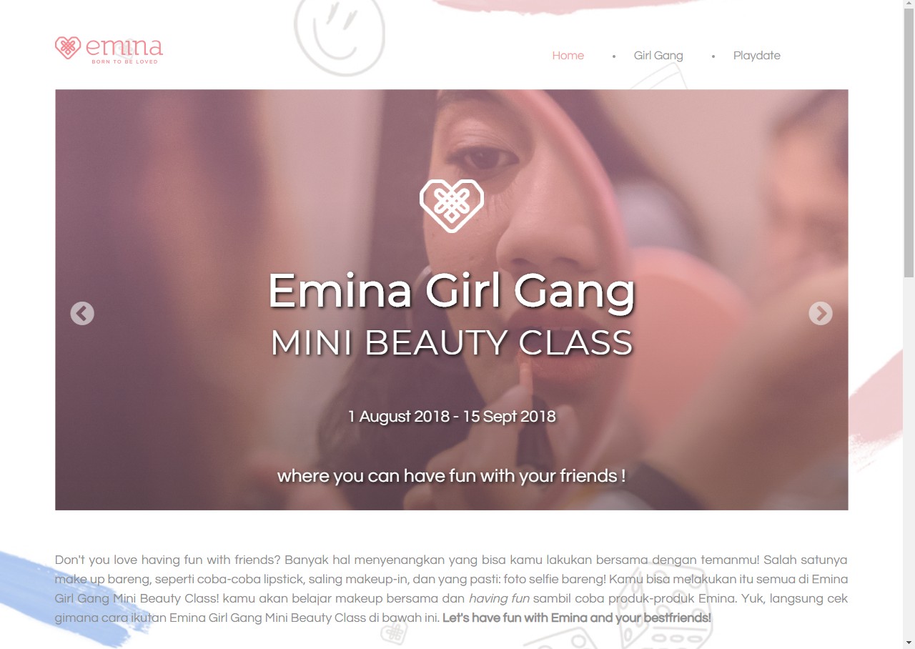 Emina Cosmetics Web