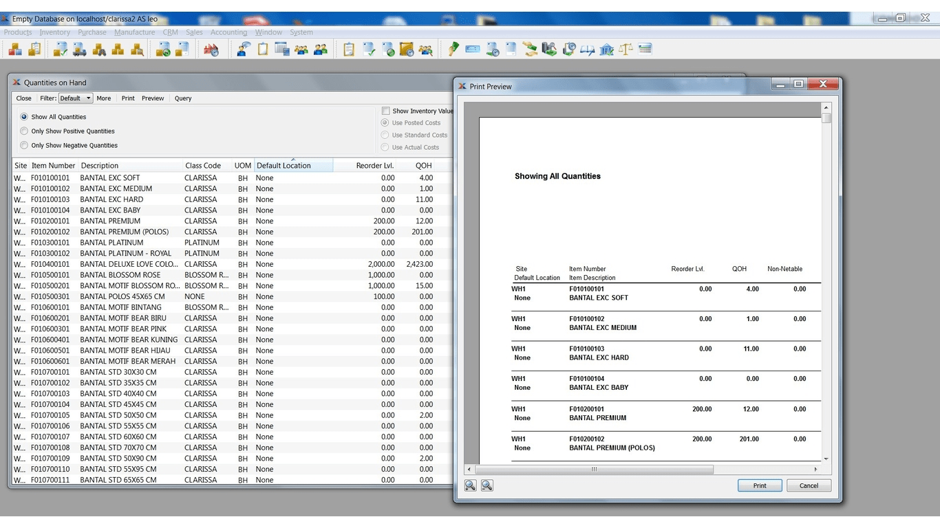 Integrated ERP System for Manufacturing